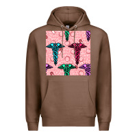 Chestnut Medicine Seamless Pattern Premium Hoodie - BundleAndBundleShop