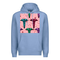 Colony Blue Medicine Seamless Pattern Premium Hoodie - BundleAndBundleShop