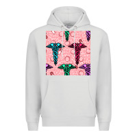 Dove Grey Medicine Seamless Pattern Premium Hoodie - BundleAndBundleShop