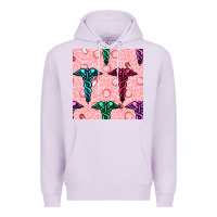 Lilac Medicine Seamless Pattern Premium Hoodie - BundleAndBundleShop
