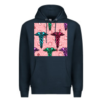 Navy Medicine Seamless Pattern Premium Hoodie - BundleAndBundleShop