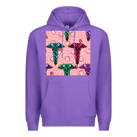 Purple Medicine Seamless Pattern Premium Hoodie - BundleAndBundleShop