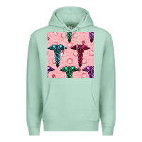 Seafoam Medicine Seamless Pattern Premium Hoodie - BundleAndBundleShop