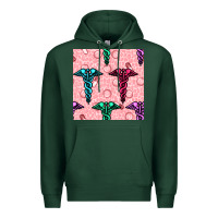 Sports Green Medicine Seamless Pattern Premium Hoodie - BundleAndBundleShop