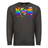Smoke peace love equality Premium Sweatshirt - Zillion Design Studio