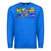 True Royal peace love equality Premium Sweatshirt - Zillion Design Studio