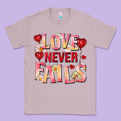 Love Never Fails Classic Tee Designed By Fadigitalartstudio