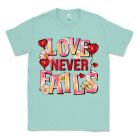 Seafoam Love never fails Classic Tee - FaDigitalArtStudio