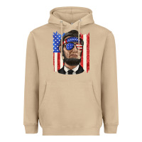 Mushroom American flag with lincoln Heavyweight Hoodie - texasbilliewilder