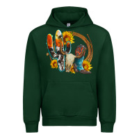 Forest Green western cactus bullskull and boots with sunflowers and serape leopard Urban Hoodie - Artiststas