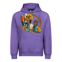 Tulip western cactus bullskull and boots with sunflowers and serape leopard Urban Hoodie - Artiststas