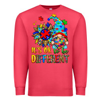 Cardinal it's ok to be different autism gnome Premium Sweatshirt - Zillion Design Studio