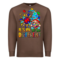 Chestnut it's ok to be different autism gnome Premium Sweatshirt - Zillion Design Studio