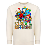 Sandshell it's ok to be different autism gnome Premium Sweatshirt - Zillion Design Studio