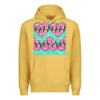 Antique Gold Nursing Heart Seamless Pattern Premium Hoodie - BundleAndBundleShop