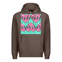 Coffee Nursing Heart Seamless Pattern Premium Hoodie - BundleAndBundleShop