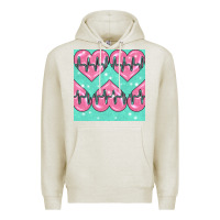 Oatmeal Heather Nursing Heart Seamless Pattern Premium Hoodie - BundleAndBundleShop
