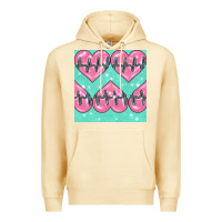 Pina Colada Nursing Heart Seamless Pattern Premium Hoodie - BundleAndBundleShop