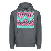 Rock Nursing Heart Seamless Pattern Premium Hoodie - BundleAndBundleShop