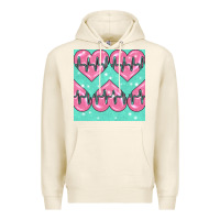 Tofu Nursing Heart Seamless Pattern Premium Hoodie - BundleAndBundleShop