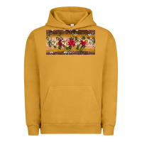Pigment Peanut Butter western  leopardfloral licanse plate Urban Hoodie - Artiststas