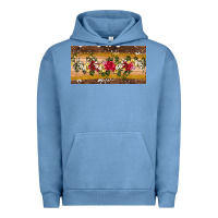 Pigment Pebble Blue western  leopardfloral licanse plate Urban Hoodie - Artiststas