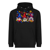 Black American gnomes with sunflowers Heavyweight Hoodie - texasbilliewilder