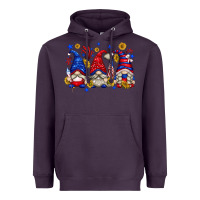 Plum American gnomes with sunflowers Heavyweight Hoodie - texasbilliewilder