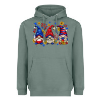 Sage American gnomes with sunflowers Heavyweight Hoodie - texasbilliewilder
