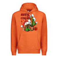 Carrot merry cowgirl  boots and cactus with gifts Premium Hoodie - AdoDesignShop