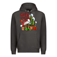 Smoke merry cowgirl  boots and cactus with gifts Premium Hoodie - AdoDesignShop