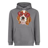 Storm beagle with love glasses Heavyweight Hoodie - RanaPortraitStore