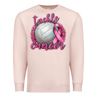 Pale Pink Tackle Cancer Volleyball Premium Sweatshirt - texasbilliewilder
