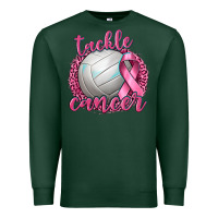 Sports Green Tackle Cancer Volleyball Premium Sweatshirt - texasbilliewilder