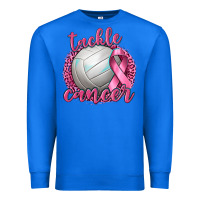 True Royal Tackle Cancer Volleyball Premium Sweatshirt - texasbilliewilder