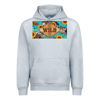 Heather Grey western wild and sunflower leopard turquoise cowhide licanse plate Urban Hoodie - Artiststas