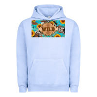 Pigment Grape Ice western wild and sunflower leopard turquoise cowhide licanse plate Urban Hoodie - Artiststas