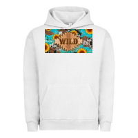 Pigment Lunar Rock western wild and sunflower leopard turquoise cowhide licanse plate Urban Hoodie - Artiststas