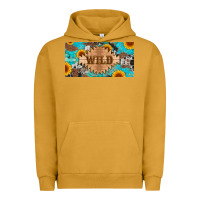 Pigment Peanut Butter western wild and sunflower leopard turquoise cowhide licanse plate Urban Hoodie - Artiststas
