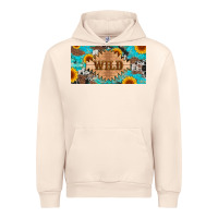 Sandshell western wild and sunflower leopard turquoise cowhide licanse plate Urban Hoodie - Artiststas
