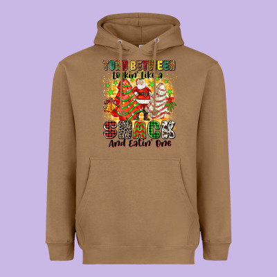 Heavyweight Hoodie torn between looki like a snack and eatin one