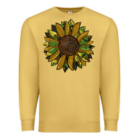 Antique Gold camouflage flitter sunflowers Premium Sweatshirt - RanaPortraitStore