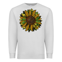 Dove Grey camouflage flitter sunflowers Premium Sweatshirt - RanaPortraitStore