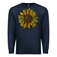 Navy camouflage flitter sunflowers Premium Sweatshirt - RanaPortraitStore