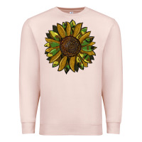 Pale Pink camouflage flitter sunflowers Premium Sweatshirt - RanaPortraitStore