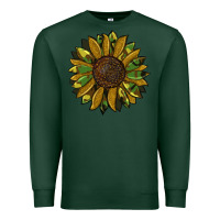 Sports Green camouflage flitter sunflowers Premium Sweatshirt - RanaPortraitStore