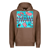 Chestnut nurse heart beat seamless pattern Premium Hoodie - BundleAndBundleShop