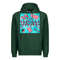 Sports Green nurse heart beat seamless pattern Premium Hoodie - BundleAndBundleShop