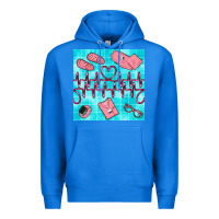 True Royal nurse heart beat seamless pattern Premium Hoodie - BundleAndBundleShop