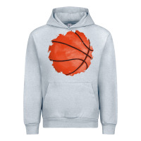 Heather Grey basketball patch Urban Hoodie - AdoDesignShop